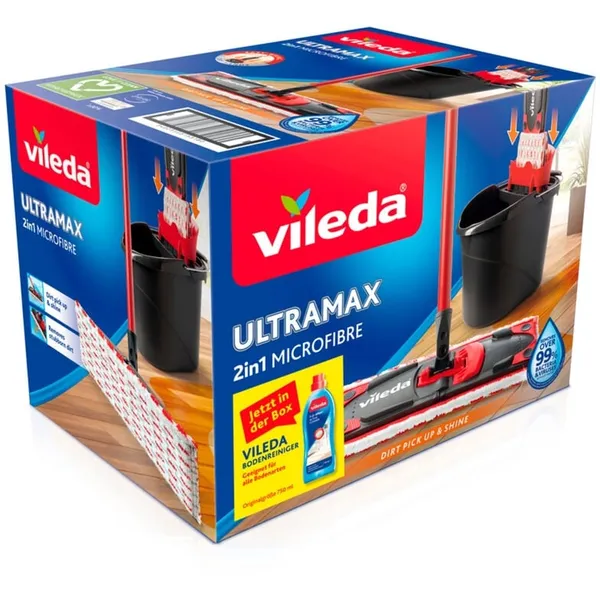 Wiper ULTRAMAX 2in1 box, including floor cleaner, floor mop