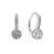 Elegant silver set with zircons SET201W (pendant, earrings)