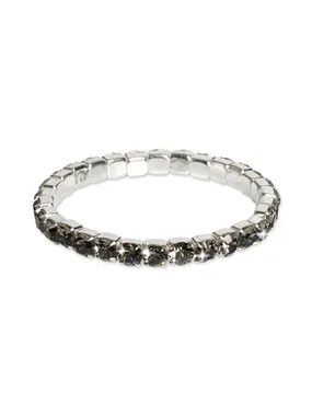 Tennis bracelet with black crystals Euphoria 32420 BLA