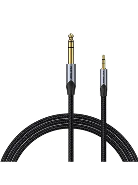 Cable Audio TRS 3.5mm to 6.35mm Vention BAUHD 0.5m Gray