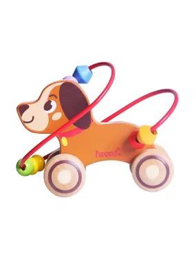 iWood Dog Roller Bead Cart wooden