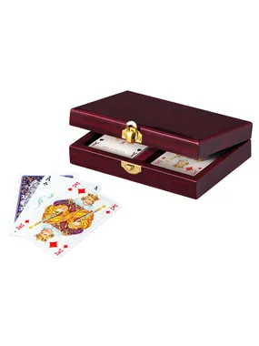 Cards Lux in wooden casket