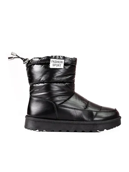 Women's snow boots Potocki with a low upper black
