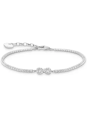 Thomas Sabo A2176-051-14-L19V Silver Tennis Bracelet infinity With White stones
