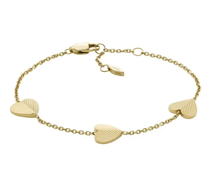 Delicate gold-plated heart bracelet Harlow JF04653710