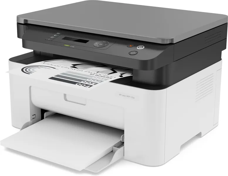 HP Laser MFP 135a, melnbalts, printeris maziem vidējiem uzņēmumiem, drukāšana, kopēšana, skenēšana