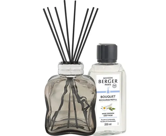GIFT SET AROMA Diffuser cosy brown + refill Cozy Musk 200 ml