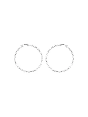 Steel round earrings 2 - 5 cm