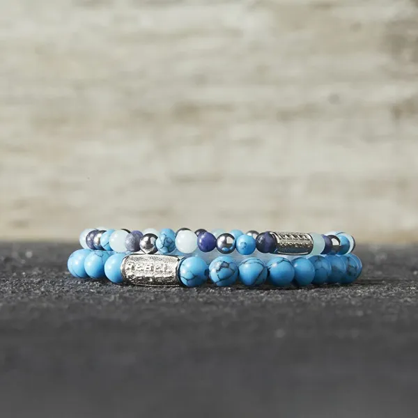 Blue Summer Vibes II Beaded Bracelet RR-40054-S