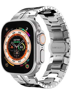 Iron Man steel pull for Apple Watch 42/44/45/49 mm - Silver