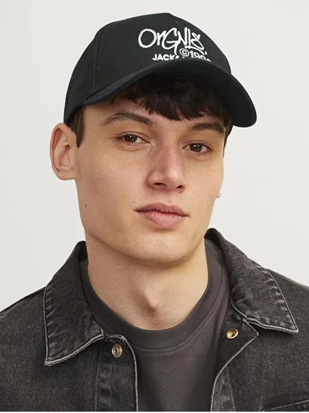 Men's cap JACPAINT 12263303 Black