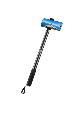 Metal selfie stick 2 m PULUZ for Insta360 One RS/X2/X3 (black)