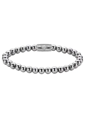 Silver Shine Beaded Bracelet RR-6DV01-S