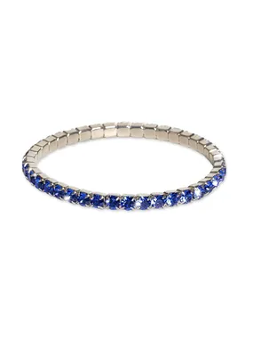 Tennis bracelet with dark blue crystals Euphoria 32419 SAP