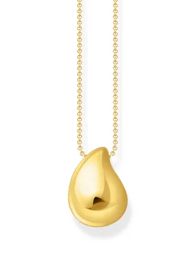 Thomas Sabo KE2281-413-39-L50V Bold - Gold-plated Necklace with Pendant drop-shaped 40-45 cm Ladies