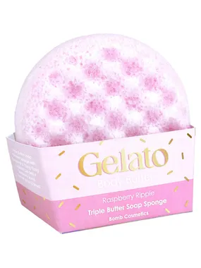 Gelato Body Buffer Raspberry Ripple body wash sponge 200g