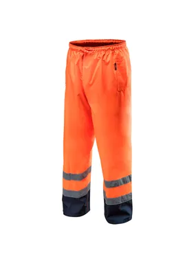 Waterproof work trousers, orange, size XL