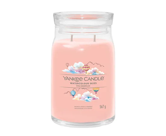 Aromatic candle Signature large glass Watercolor Skies 567 g