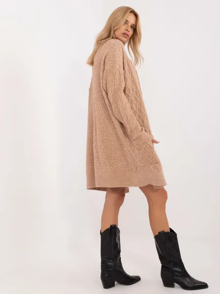 Women's camel cardigan