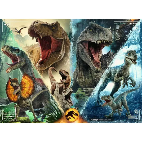 Children's puzzle dinosaur species