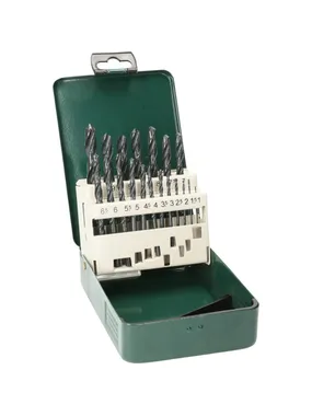 HSS-R metal drill set, 19 pieces