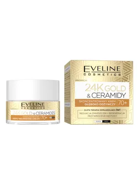 24K Gold & Ceramides concentrated deeply nourishing cream 70+ 50ml