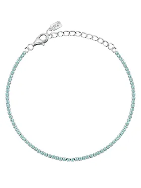 Silver tennis bracelet with light blue zircons Silver LPS05AWV35