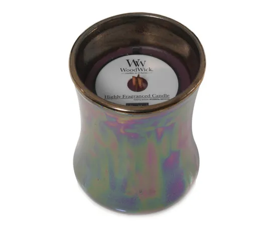 Candle ceramic oval vase WoodWick|Dark poppy, 133.2 g|_API_