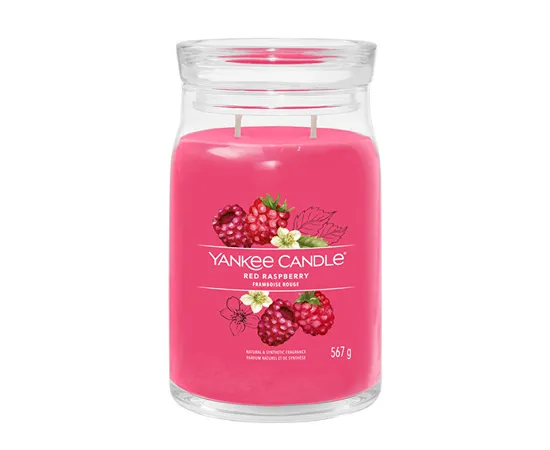 Aromatic candle Signature large glass Red Raspberry 567 g