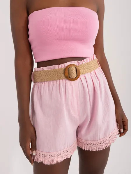 Women's light pink shorts