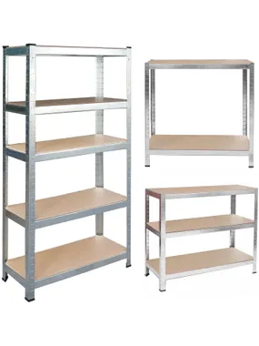 Metal warehouse rack 180 x 100 x 50 cm Humberg 4849