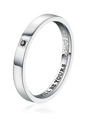Men's Wedding Ring with Swarovski Crystal for Love SFV32