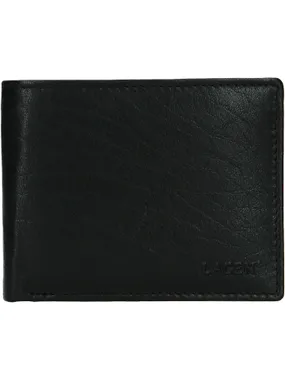 Men's leather wallet Black W-8053