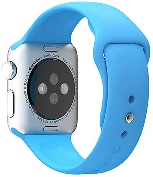 Silicone strap for Apple Watch - Light blue 42/44/45 mm - S / M