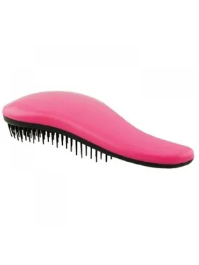 Hair brush with pink handle