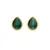 Jac Jossa Soul DE754 Diamond Malachite Gold Plated Earrings