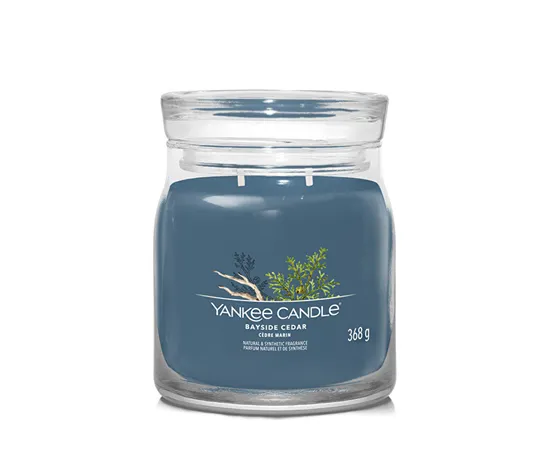 Aromatic candle Signature glass medium Bayside Cedar 368 g