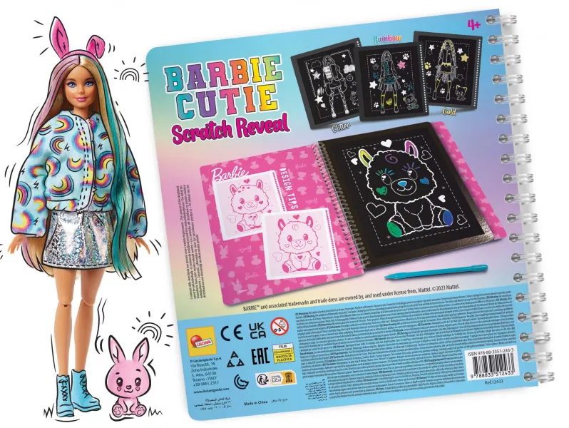 Barbie Sketch Book Cutie Scratch