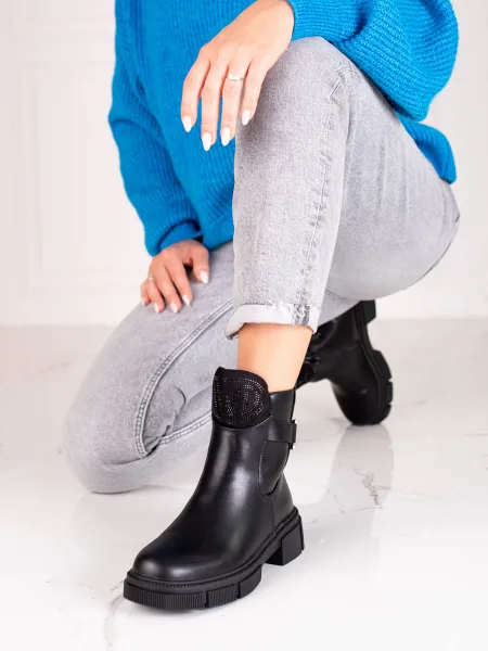 Black women's boots on the Shelovet platform