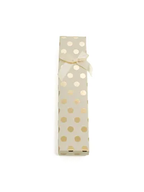 Cream gift box with gold dots KP6-20