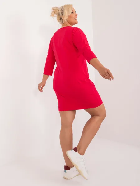 Women's red tunic plus size