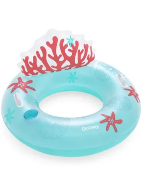 Swimming wheel with backrest of Coral Blush 107 x 113 cm Bestway 43730