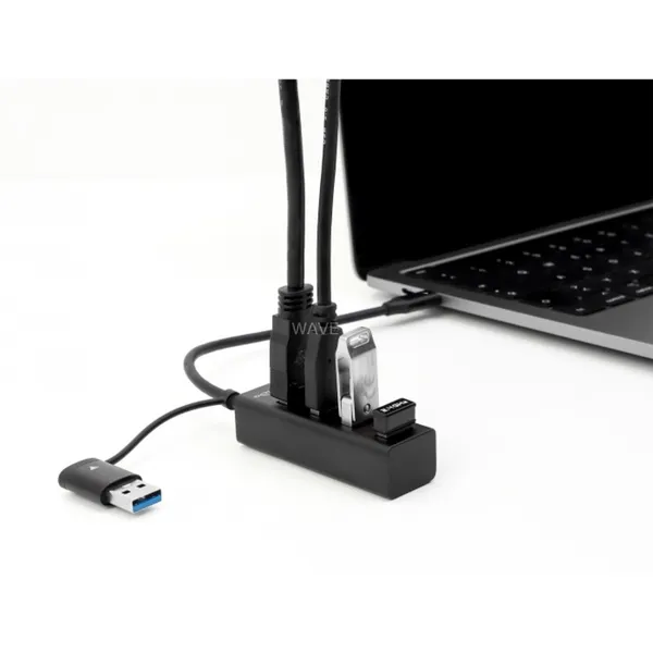 4 port USB 3.2 Gen 1 hub with USB Type-C or USB Type-A connector, USB hub