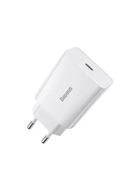 Baseus Speed ​​Mini Quick Charger, USB-C, PD, 3A, 20W (white)