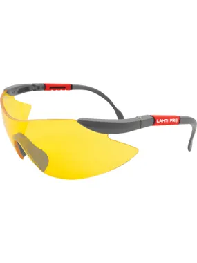 46039 Yellow safety glasses with UV F1 filter, category 2, LahtiPro