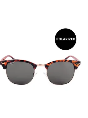 Polarization Sunglasses Brigid Metal Design Brown