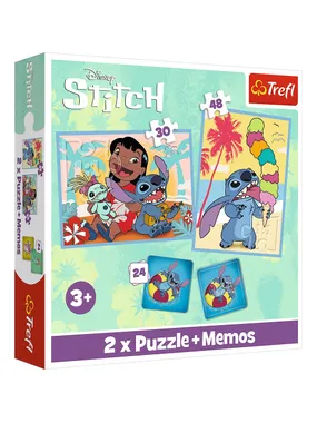 Puzzles 2in1 memos Lilo i Stitch