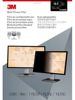 3M PF185W9B display privacy filters Frameless display privacy filter 47 cm (18.5")