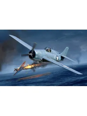 Plastic model USN F4F-4 Wildcat Battle of Midway 1/48