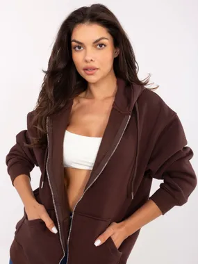 Women's dark brown hoodie